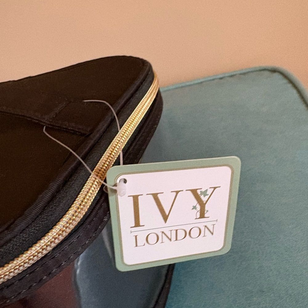 Ivy London Black and Gold Cosmetic Bag - Picture 4 of 6